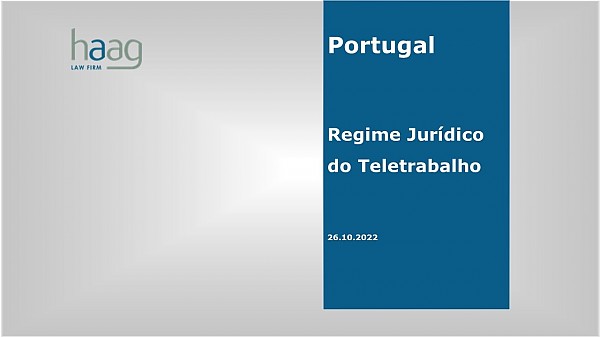 Guião sobre o Regime Jurídico do Teletrabalho